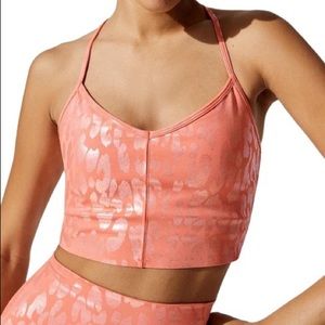 Carbon38 Metallic Leopard Longline Bra